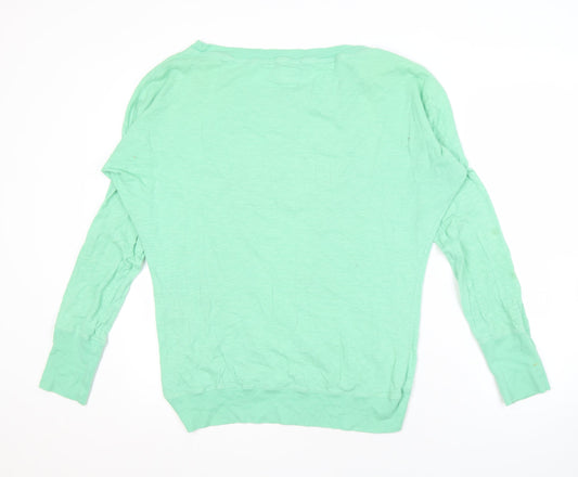Superdry Women's Green Basic Long Sleeve Top M