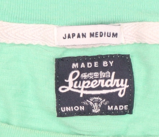 Superdry Women's Green Basic Long Sleeve Top M
