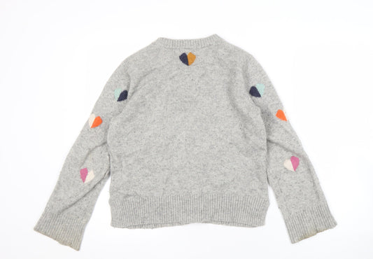 White Stuff Women's Grey Pullover Jumper Size 10