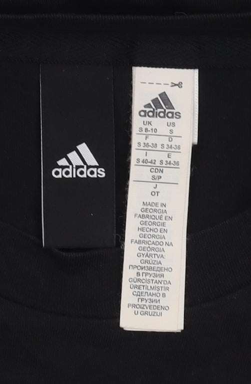 Adidas Women's Black S T-Shirt Basic Casual