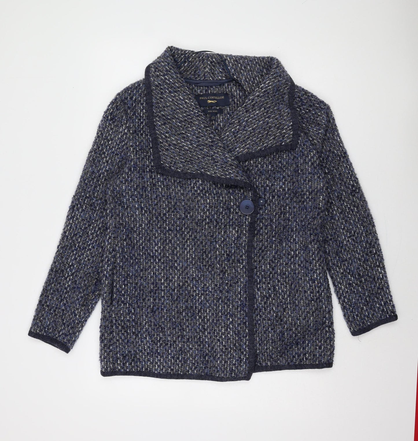 Paul Costelloe Women's Blue Cardigan, M, Winter Knit