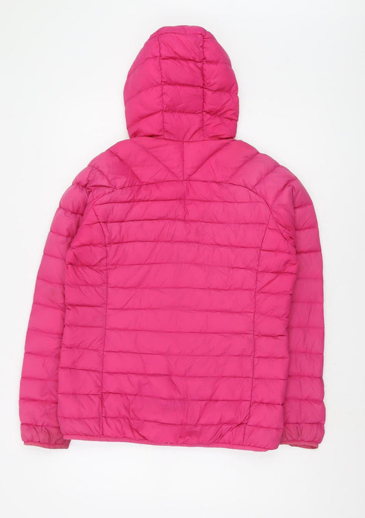 Trespass Women's Pink Puffer Jacket M Winter Casual