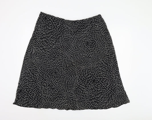 Berketex Women Black Geometric Skirt Size 22