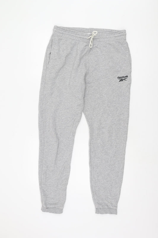 Reebok Men's Grey Jogger Trousers, Size M