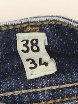 Jack & Jones Men's Blue Straight Jeans Size 38