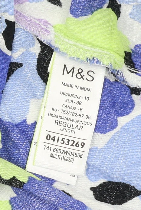 Marks and Spencer Women’s Multicoloured Floral Blouse Size 10