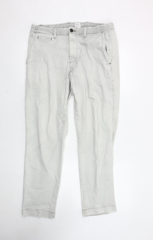 Gap Men's Grey Slim Straight Jeans Size 34