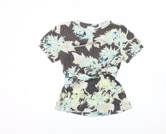 Womens UK Size XS Noa Noa Multicoloured 100% Cotton Blouse