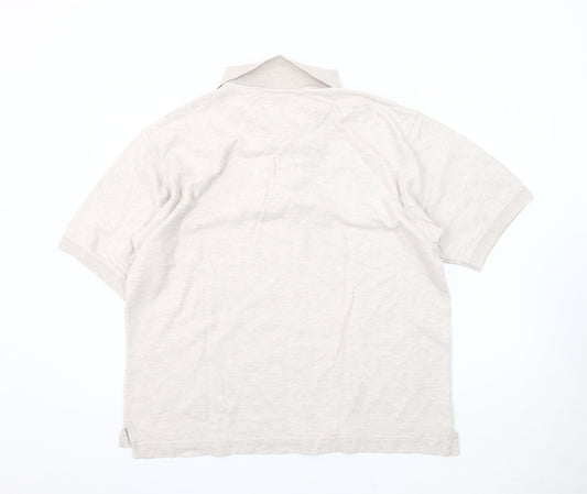Timberland Men's Beige Polo Shirt L
