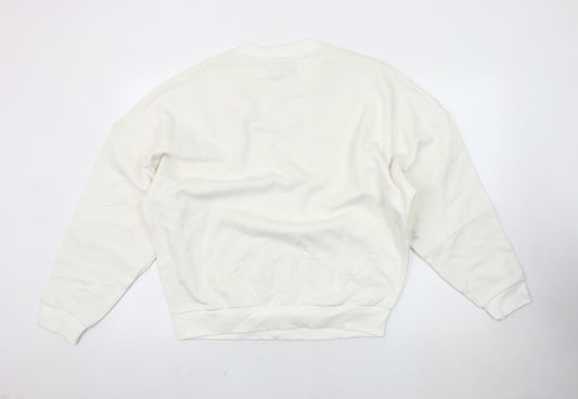 Reebok Men's White Pullover Sweatshirt, S, New