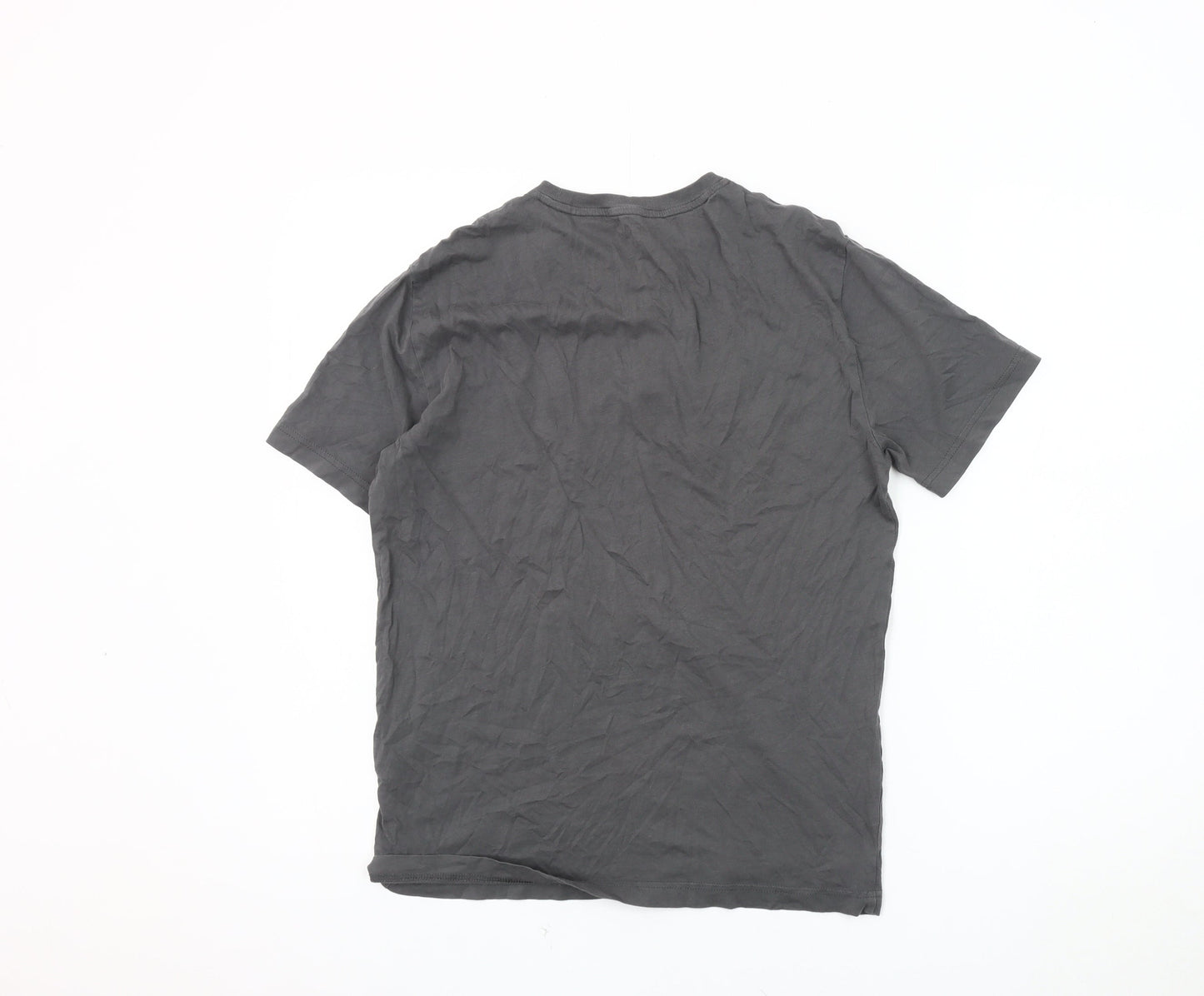 Emporio Armani Men's Grey Crew Neck T-Shirt, Size S