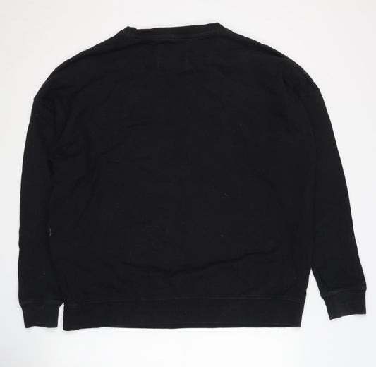 AllSaints Men's Black Pullover Sweatshirt L