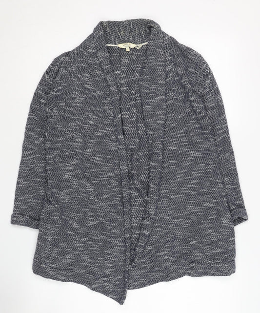 Fat Face Women's Blue Knit Open Front Cardigan Size 8