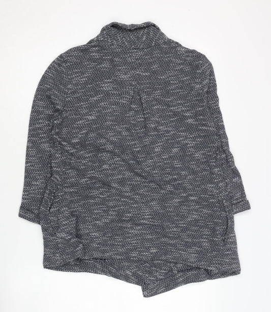 Fat Face Women's Blue Knit Open Front Cardigan Size 8