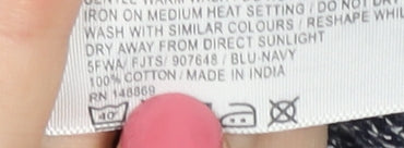 Fat Face Women's Blue Knit Open Front Cardigan Size 8