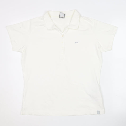 Nike Women's White Polo Shirt XL, Casual Comfort