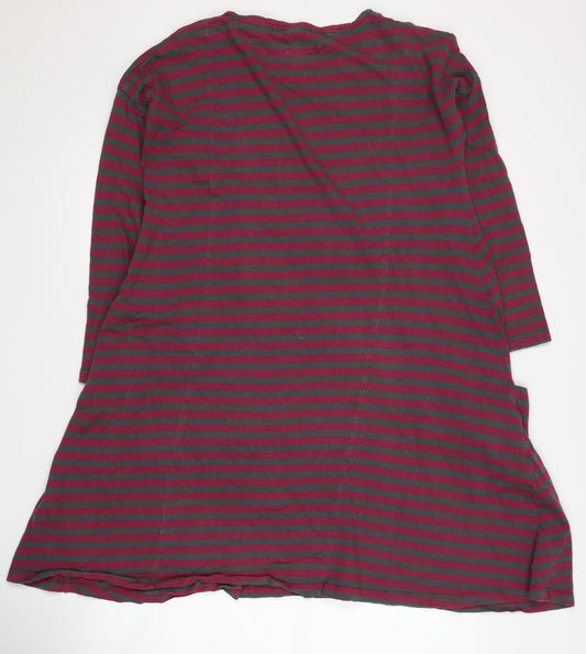 Seasalt Cornwall Women's Multicoloured Stripe T-Shirt Dress Size 10