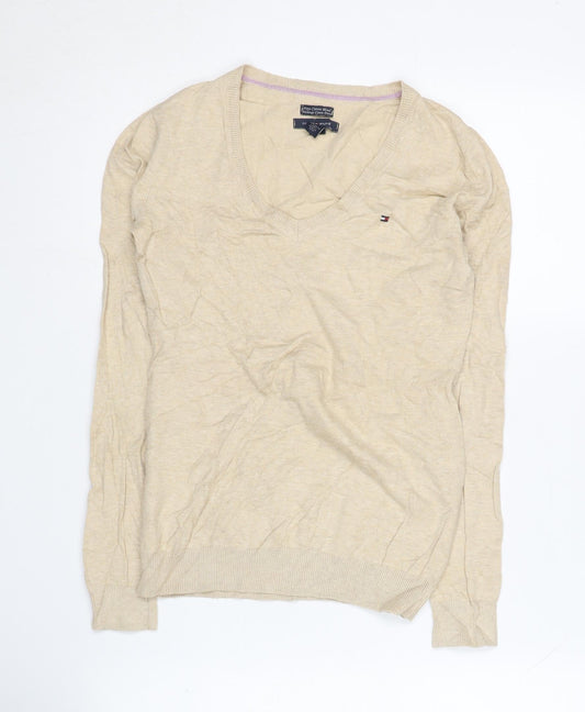 Tommy Hilfiger Women's Beige Pullover Jumper XS