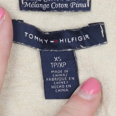 Tommy Hilfiger Women's Beige Pullover Jumper XS