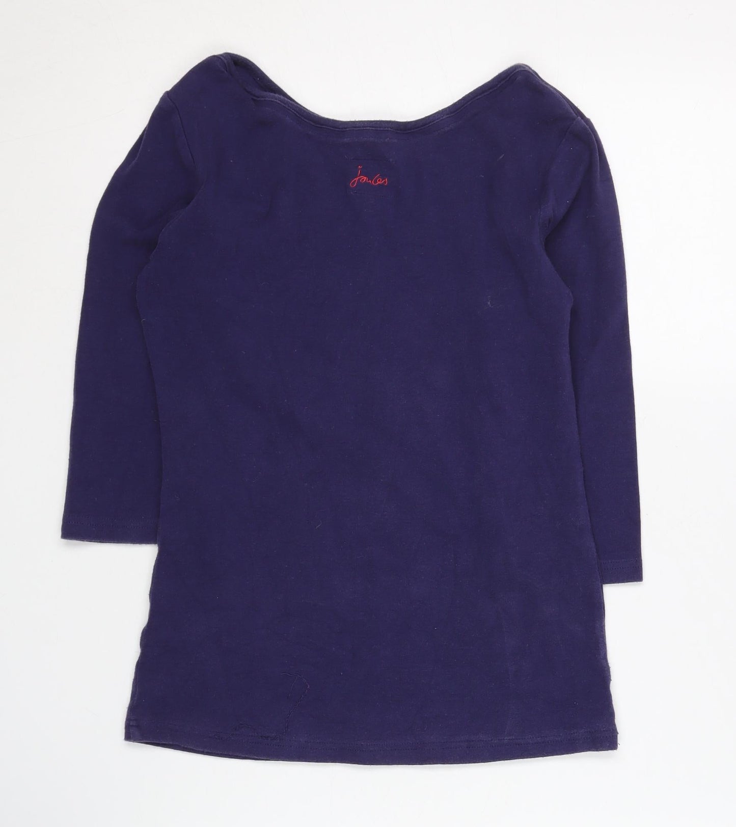 Joules Women's Purple Boat Neck Top Size 8