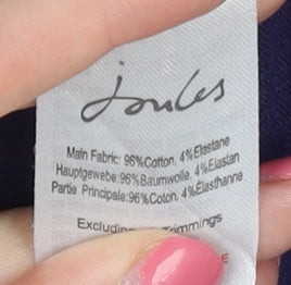 Joules Women's Purple Boat Neck Top Size 8