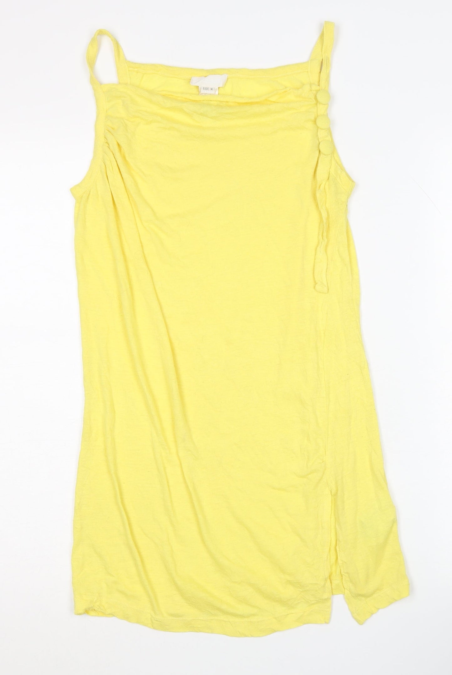 Diesel Women's Yellow Spaghetti Tank Top M