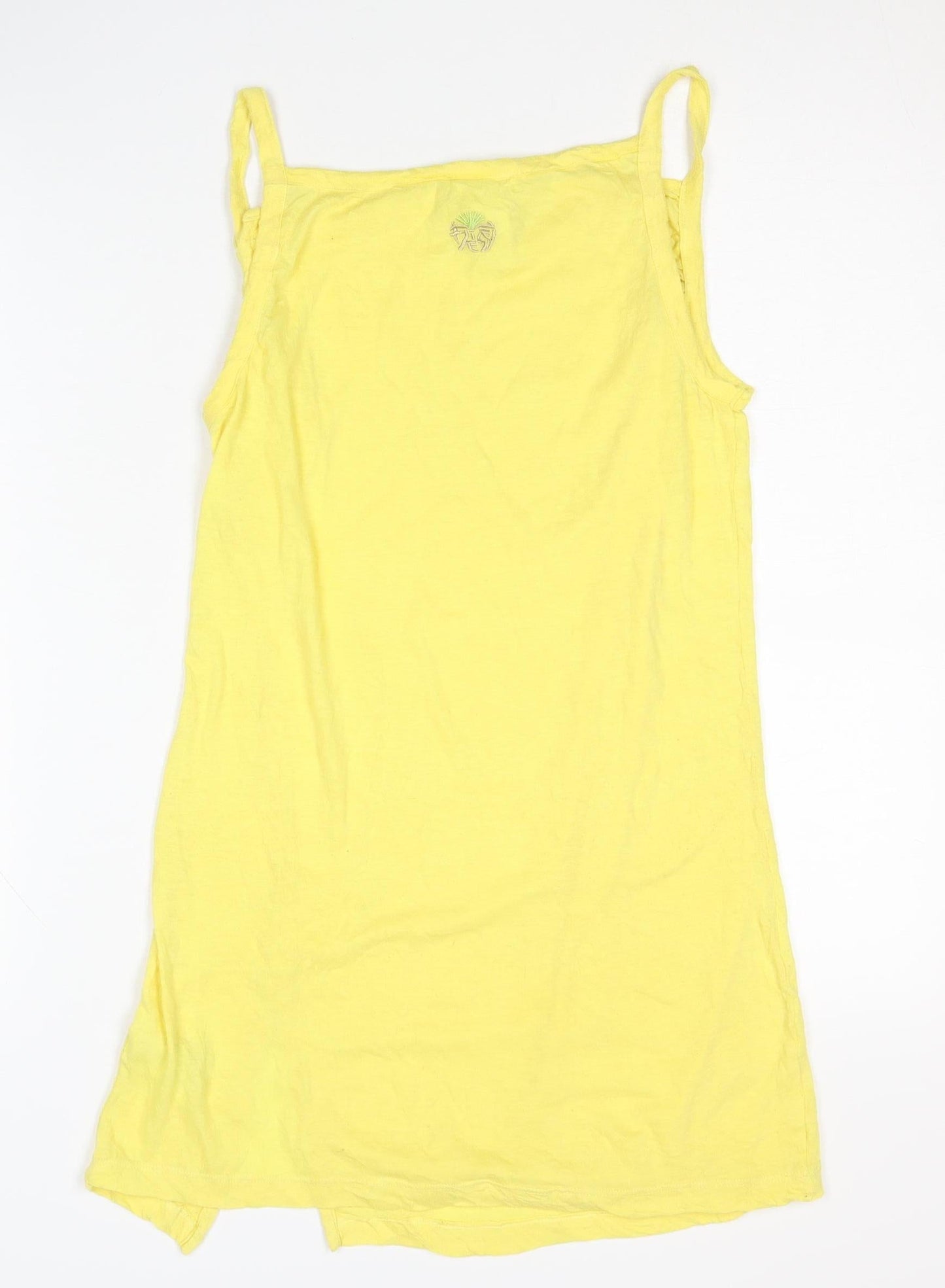 Diesel Women's Yellow Spaghetti Tank Top M