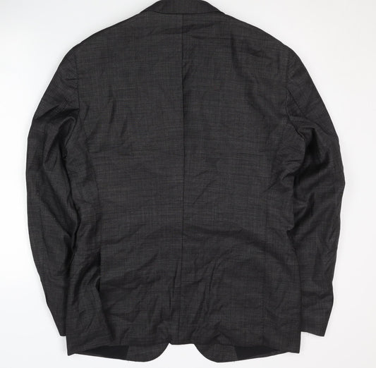 Hugo Boss Men's Grey Blazer - Size 42 Regular Fit