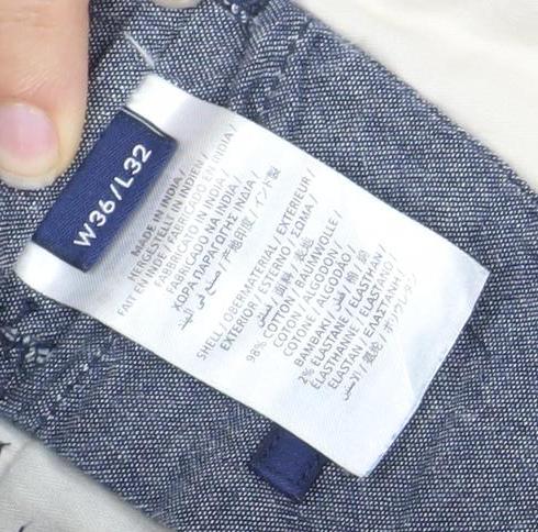 Gant Men's Blue Chino Trousers Size L