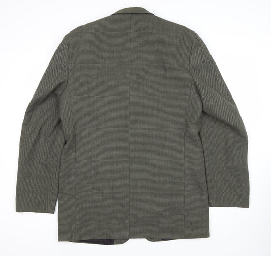 Burton Men's Grey Check Blazer Jacket 40 Long Fit
