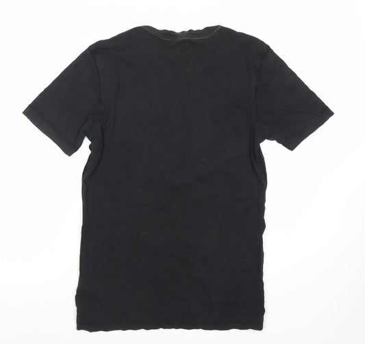 G-Star RAW Men’s Black Graphic Print T-Shirt, Medium