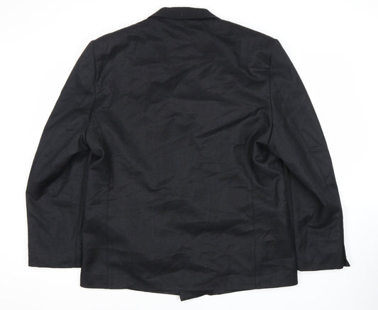 Marlowe Black Men's Blazer Size 44 Double-Breasted Formal