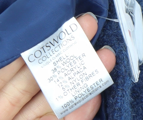 Cotswold Collections Women's Blue Pea Coat Size 14