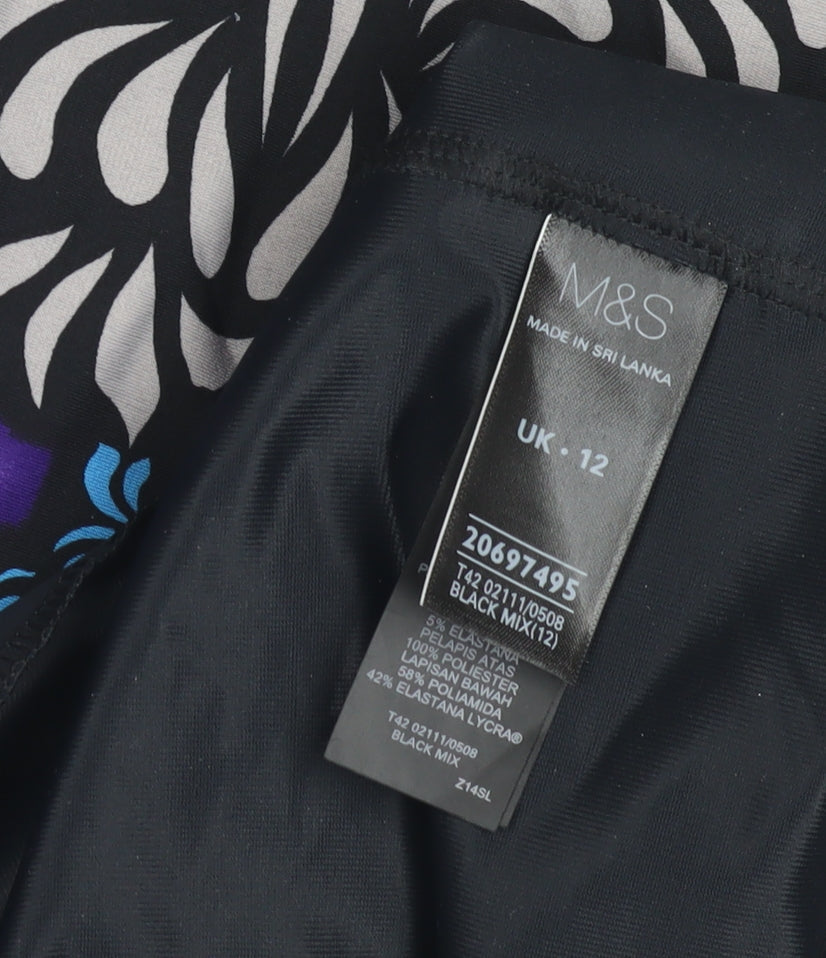 Marks and Spencer Women's Black Bodycon Dress, Size 12