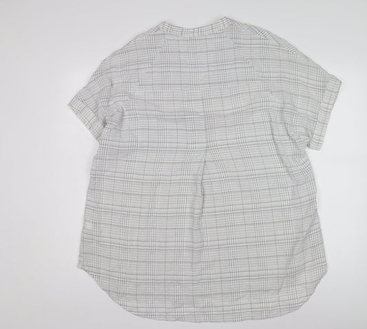 Womens UK Size S Whistles White Cotton Blouse