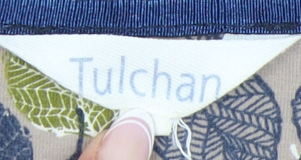 Tulchan Women's Multicoloured Top, Size 16, Striped, Cotton