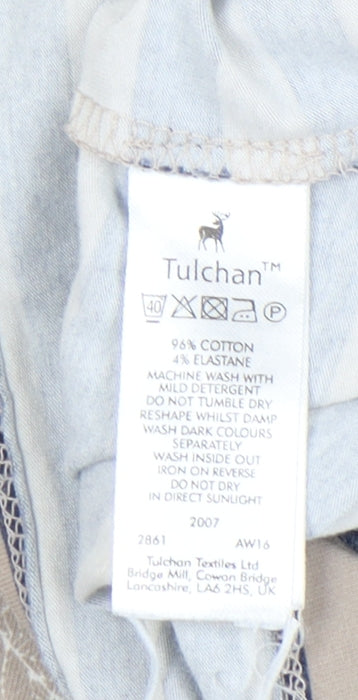 Tulchan Women's Multicoloured Top, Size 16, Striped, Cotton