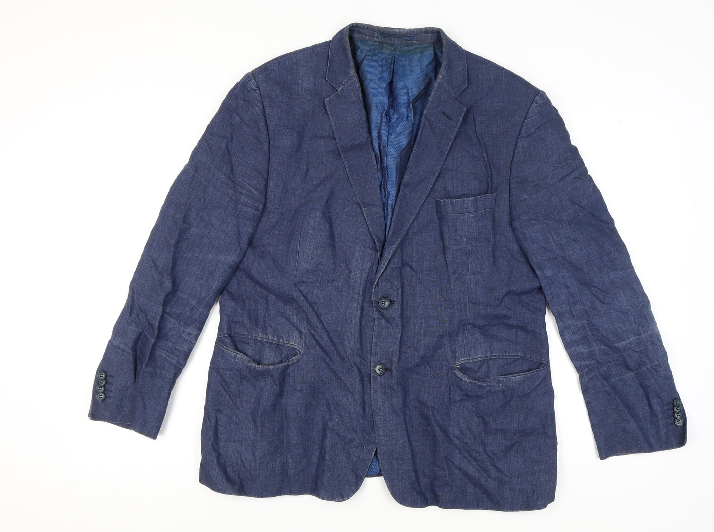 Fellini Tailored Men's Blue Blazer Size 44
