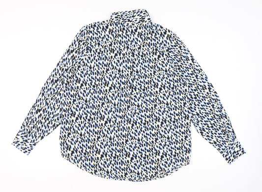 Studio Women's Multicoloured Animal Print Blouse Size 14