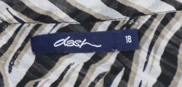 Dash Women's Multicoloured Animal Print Blouse Size 18