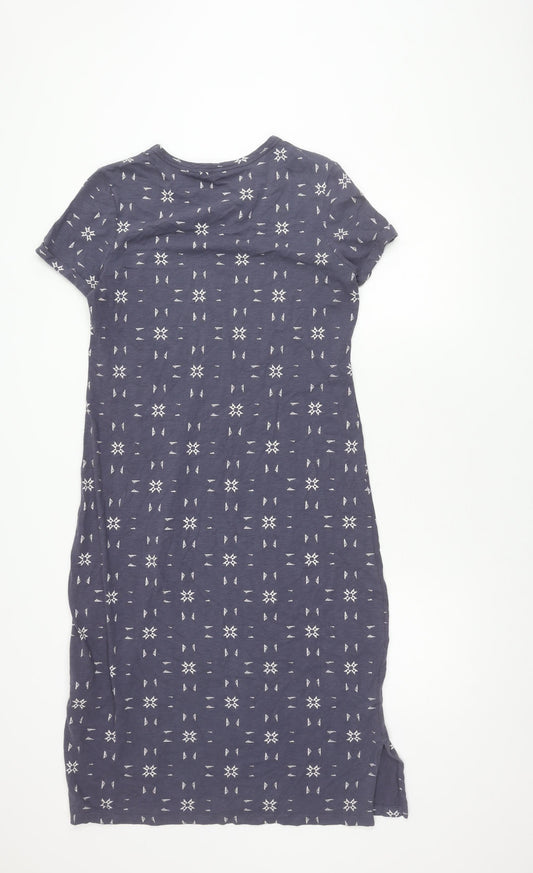White Stuff Women's Grey Dress Size 10 Cotton
