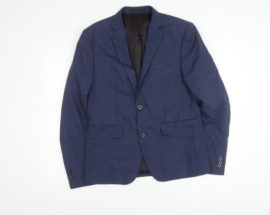 Jack & Jones Men's Blue Blazer Jacket, Size 50, Formal