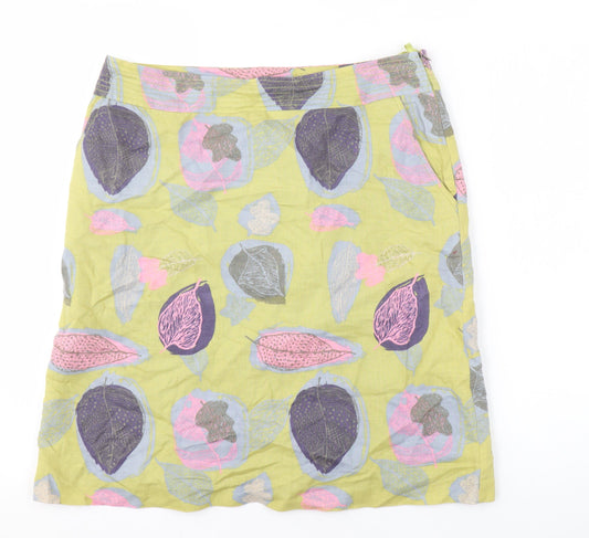 White Stuff Women's Multicoloured Floral Skirt Size 10