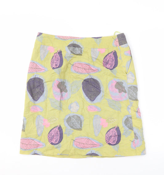 White Stuff Women's Multicoloured Floral Skirt Size 10