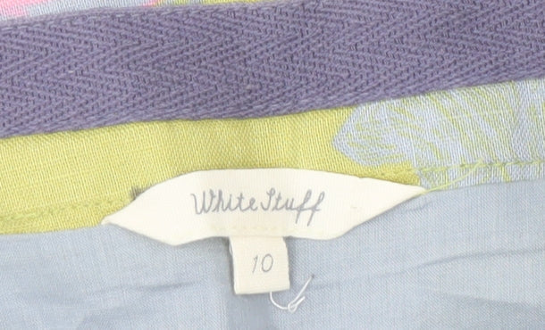 White Stuff Women's Multicoloured Floral Skirt Size 10