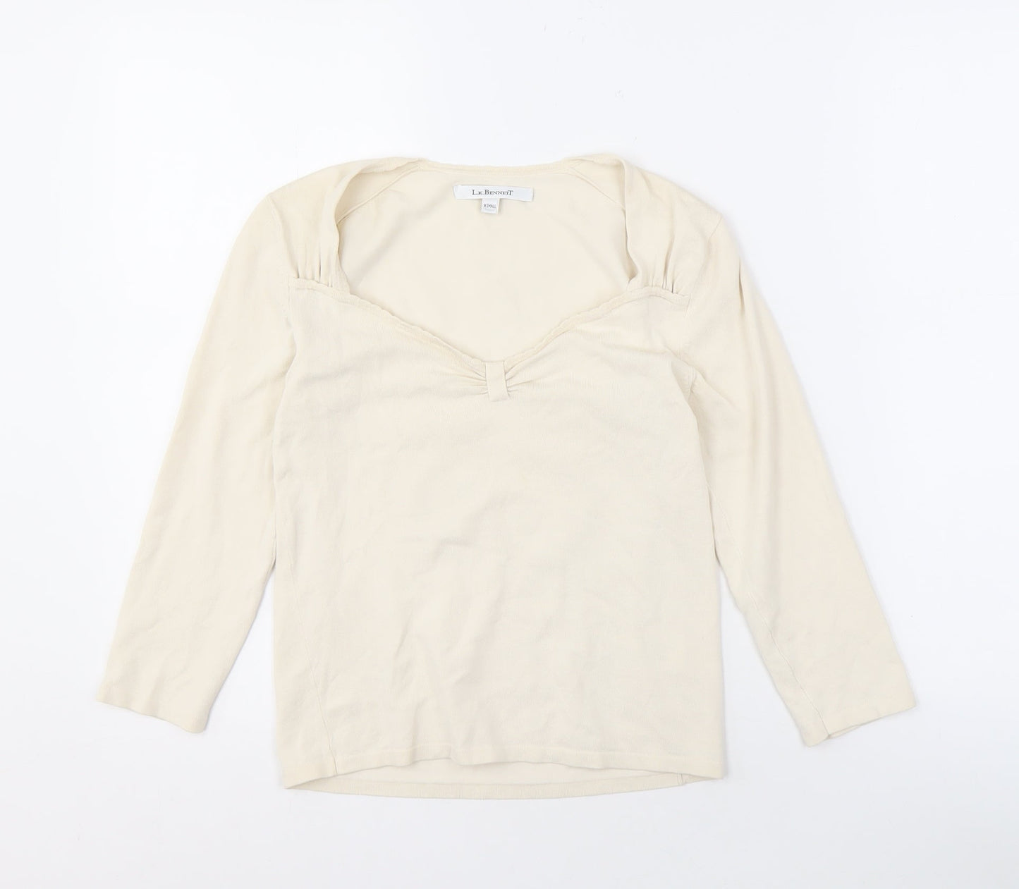 L.K. Bennett Women's Ivory Silk Blend Top XS