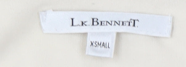 L.K. Bennett Women's Ivory Silk Blend Top XS