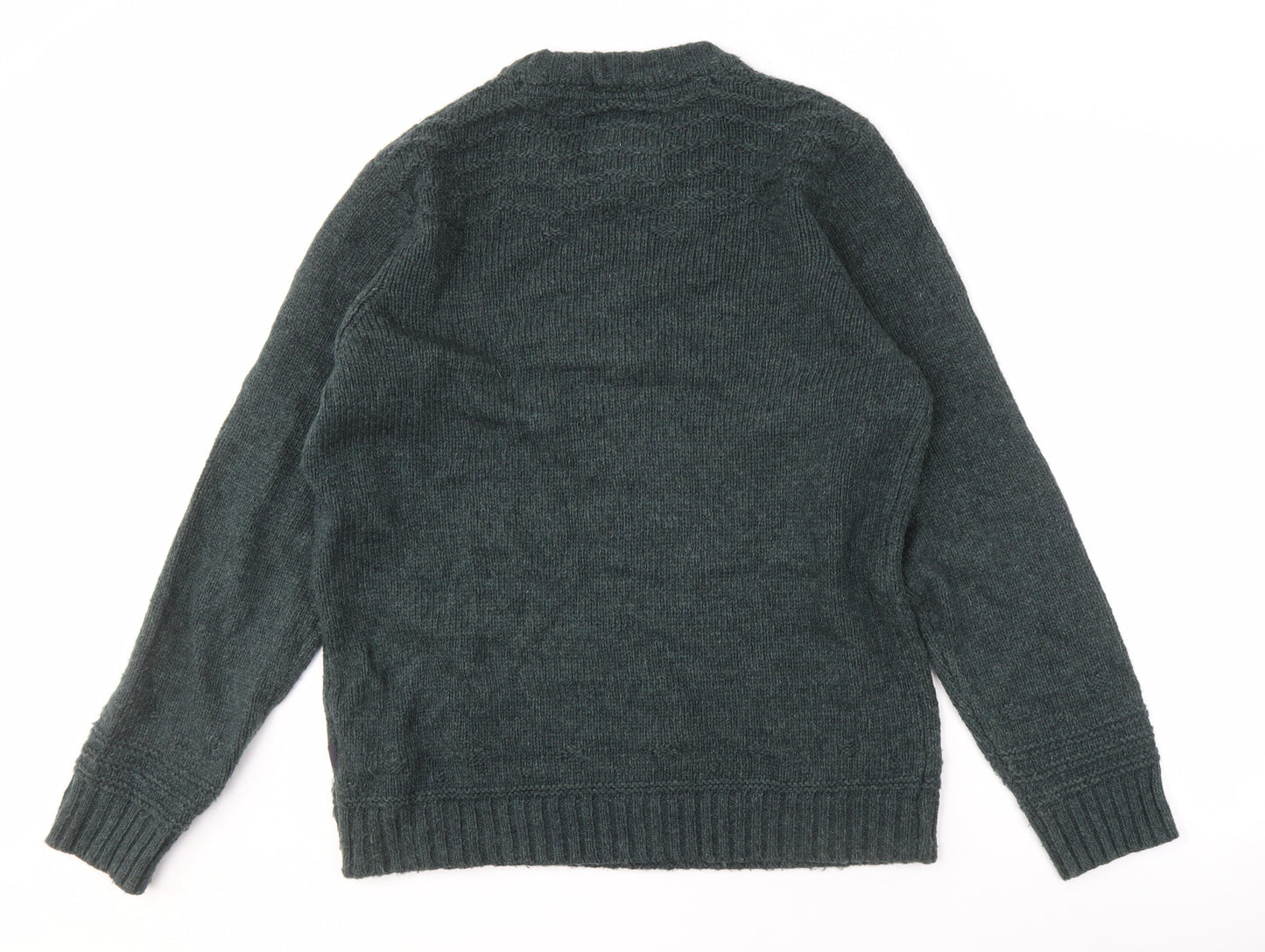 Fatface Men's Green Crew Neck Pullover Jumper L