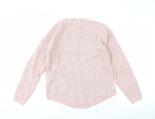 Fat Face Women's Pink Pullover Jumper UK 8