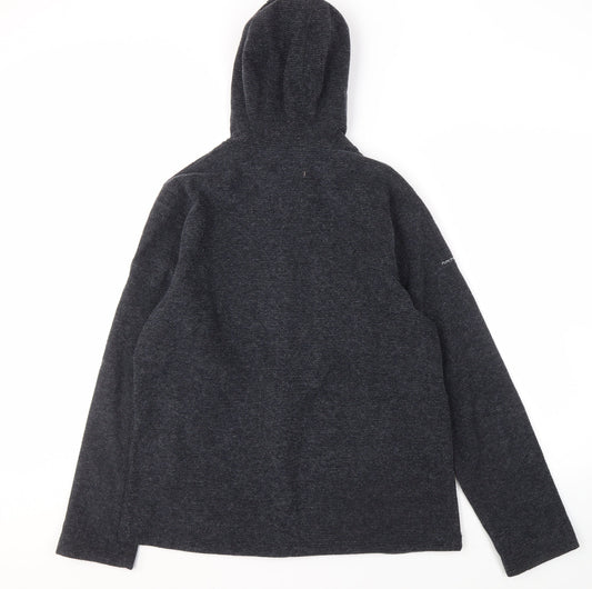 Trespass Men's Grey Hooded Jacket L, Full Zip